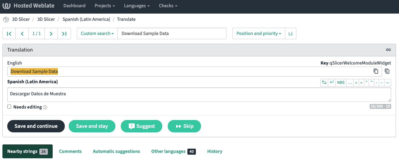 Weblate Interface